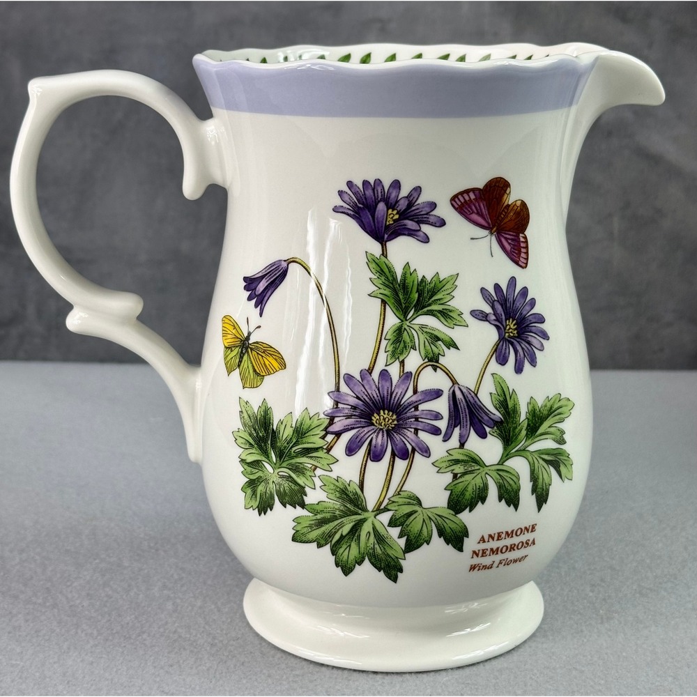 Portmeirion Botanical Garden Terrace Anemone Nemorosa Pitcher 2.75pt NIB